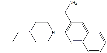 [2-(4-propylpiperazin-1-yl)quinolin-3-yl]methanamine Struktur