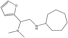 [2-(cycloheptylamino)-1-(furan-2-yl)ethyl]dimethylamine Struktur