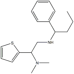 [2-(dimethylamino)-2-(thiophen-2-yl)ethyl](1-phenylbutyl)amine Struktur