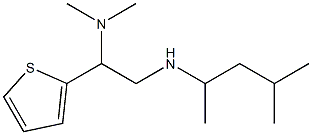 [2-(dimethylamino)-2-(thiophen-2-yl)ethyl](4-methylpentan-2-yl)amine Struktur