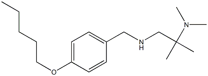 [2-(dimethylamino)-2-methylpropyl]({[4-(pentyloxy)phenyl]methyl})amine Struktur