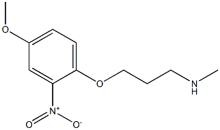 [3-(4-methoxy-2-nitrophenoxy)propyl](methyl)amine Struktur