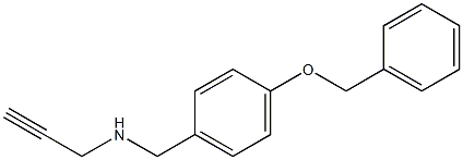 {[4-(benzyloxy)phenyl]methyl}(prop-2-yn-1-yl)amine Struktur