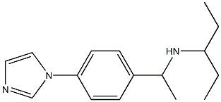 {1-[4-(1H-imidazol-1-yl)phenyl]ethyl}(pentan-3-yl)amine Struktur