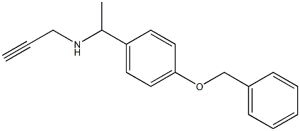 {1-[4-(benzyloxy)phenyl]ethyl}(prop-2-yn-1-yl)amine Struktur