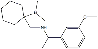 1-({[1-(3-methoxyphenyl)ethyl]amino}methyl)-N,N-dimethylcyclohexan-1-amine Struktur