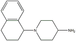 1-(1,2,3,4-tetrahydronaphthalen-1-yl)piperidin-4-amine Struktur