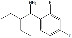 1-(1-amino-2-ethylbutyl)-2,4-difluorobenzene Struktur