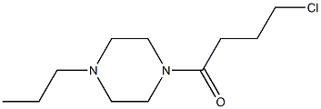 1-(4-chlorobutanoyl)-4-propylpiperazine Struktur