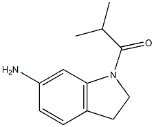 1-(6-amino-2,3-dihydro-1H-indol-1-yl)-2-methylpropan-1-one Struktur