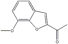 1-(7-methoxy-1-benzofuran-2-yl)ethan-1-one Struktur