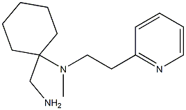 1-(aminomethyl)-N-methyl-N-[2-(pyridin-2-yl)ethyl]cyclohexan-1-amine Struktur