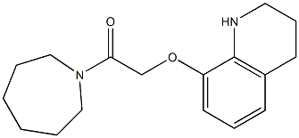 1-(azepan-1-yl)-2-(1,2,3,4-tetrahydroquinolin-8-yloxy)ethan-1-one Struktur