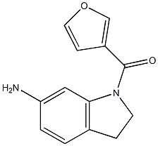 1-(furan-3-ylcarbonyl)-2,3-dihydro-1H-indol-6-amine Struktur