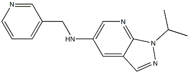 1-(propan-2-yl)-N-(pyridin-3-ylmethyl)-1H-pyrazolo[3,4-b]pyridin-5-amine Struktur