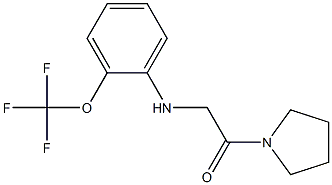 1-(pyrrolidin-1-yl)-2-{[2-(trifluoromethoxy)phenyl]amino}ethan-1-one Struktur