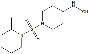 1-[(2-methylpiperidine-1-)sulfonyl]piperidine-4-hydroxylamine Struktur