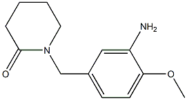 1-[(3-amino-4-methoxyphenyl)methyl]piperidin-2-one Struktur