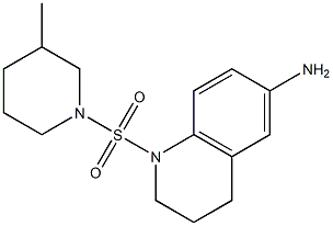 1-[(3-methylpiperidine-1-)sulfonyl]-1,2,3,4-tetrahydroquinolin-6-amine Struktur