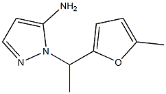 1-[1-(5-methyl-2-furyl)ethyl]-1H-pyrazol-5-amine Struktur