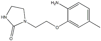 1-[2-(2-amino-5-methylphenoxy)ethyl]imidazolidin-2-one Struktur