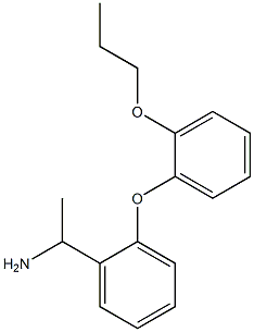 1-[2-(2-propoxyphenoxy)phenyl]ethan-1-amine Struktur