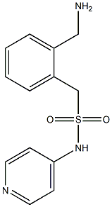 1-[2-(aminomethyl)phenyl]-N-(pyridin-4-yl)methanesulfonamide Struktur