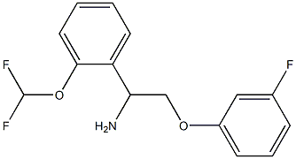 1-[2-(difluoromethoxy)phenyl]-2-(3-fluorophenoxy)ethanamine Struktur