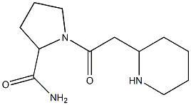 1-[2-(piperidin-2-yl)acetyl]pyrrolidine-2-carboxamide Struktur