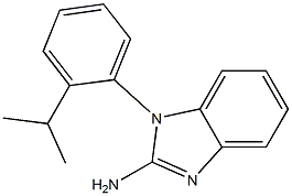 1-[2-(propan-2-yl)phenyl]-1H-1,3-benzodiazol-2-amine Struktur