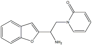 1-[2-amino-2-(1-benzofuran-2-yl)ethyl]-1,2-dihydropyridin-2-one Struktur