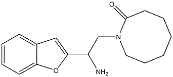 1-[2-amino-2-(1-benzofuran-2-yl)ethyl]azocan-2-one Struktur