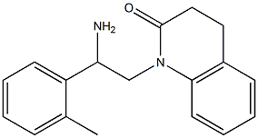 1-[2-amino-2-(2-methylphenyl)ethyl]-3,4-dihydroquinolin-2(1H)-one Struktur