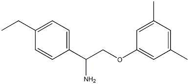 1-[2-amino-2-(4-ethylphenyl)ethoxy]-3,5-dimethylbenzene Struktur