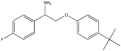 1-[2-amino-2-(4-fluorophenyl)ethoxy]-4-tert-butylbenzene Struktur