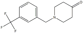 1-[3-(trifluoromethyl)benzyl]piperidin-4-one Struktur