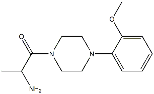 1-[4-(2-methoxyphenyl)piperazin-1-yl]-1-oxopropan-2-amine Struktur