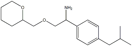 1-[4-(2-methylpropyl)phenyl]-2-(oxan-2-ylmethoxy)ethan-1-amine Struktur