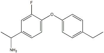 1-[4-(4-ethylphenoxy)-3-fluorophenyl]ethan-1-amine Struktur