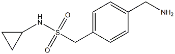 1-[4-(aminomethyl)phenyl]-N-cyclopropylmethanesulfonamide Struktur