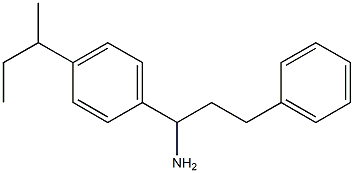 1-[4-(butan-2-yl)phenyl]-3-phenylpropan-1-amine Struktur