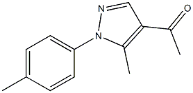 1-[5-methyl-1-(4-methylphenyl)-1H-pyrazol-4-yl]ethan-1-one Struktur