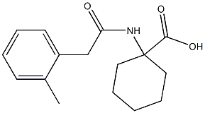 1-{[(2-methylphenyl)acetyl]amino}cyclohexanecarboxylic acid Struktur