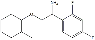 1-{1-amino-2-[(2-methylcyclohexyl)oxy]ethyl}-2,4-difluorobenzene Struktur