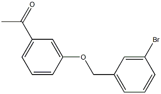 1-{3-[(3-bromobenzyl)oxy]phenyl}ethanone Struktur