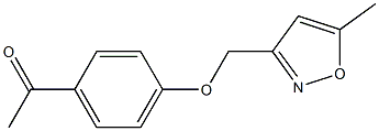 1-{4-[(5-methyl-1,2-oxazol-3-yl)methoxy]phenyl}ethan-1-one Struktur