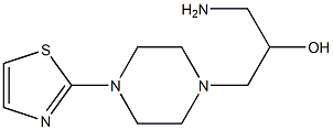 1-amino-3-[4-(1,3-thiazol-2-yl)piperazin-1-yl]propan-2-ol Struktur