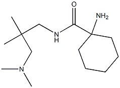 1-amino-N-[3-(dimethylamino)-2,2-dimethylpropyl]cyclohexanecarboxamide Struktur