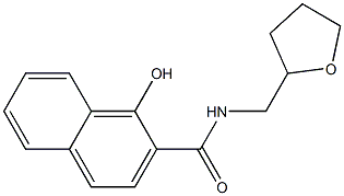 1-hydroxy-N-(oxolan-2-ylmethyl)naphthalene-2-carboxamide Struktur