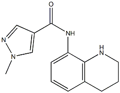 1-methyl-N-(1,2,3,4-tetrahydroquinolin-8-yl)-1H-pyrazole-4-carboxamide Struktur